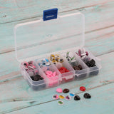 Maxbell 150pcs Plastic Self-adhesive Wiggle Googly Eyes & 75pcs Nose for Dolls DIY A