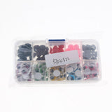 Maxbell 150pcs Plastic Self-adhesive Wiggle Googly Eyes & 75pcs Nose for Dolls DIY A