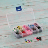 Maxbell 150pcs Plastic Self-adhesive Wiggle Googly Eyes & 75pcs Nose for Dolls DIY B