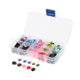 Maxbell 150pcs Plastic Self-adhesive Wiggle Googly Eyes & 75pcs Nose for Dolls DIY B