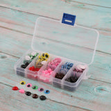 Maxbell 150pcs Plastic Self-adhesive Wiggle Googly Eyes & 75pcs Nose for Dolls DIY B