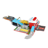 Maxbell Funny Electronic Flash Light Fire Truck Transforming Parking Lot Diecast Vehices Children Intelligence Toy Birthday Gift