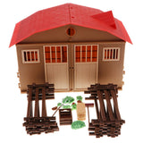 Maxbell DIY Assembling Farm Cabin Paddock Scene Building Kits Educational Toy