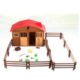Maxbell DIY Assembling Farm Cabin Paddock Scene Building Kits Educational Toy