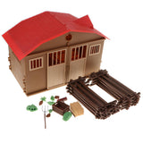 Maxbell DIY Assembling Farm Cabin Paddock Scene Building Kits Educational Toy