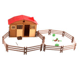 Maxbell DIY Assembling Farm Cabin Paddock Scene Building Kits Educational Toy