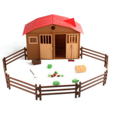 Maxbell DIY Assembling Farm Cabin Paddock Scene Building Kits Educational Toy