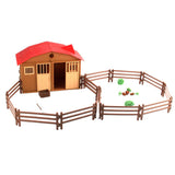 Maxbell DIY Assembling Farm Cabin Paddock Scene Building Kits Educational Toy