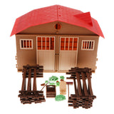 Maxbell DIY Assembling Farm Cabin Paddock Scene Building Kits Educational Toy