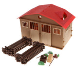 Maxbell DIY Assembling Farm Cabin Paddock Scene Building Kits Educational Toy