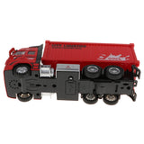 Maxbell 1:38 Scale Diecast Container Truck Construction Vehicle Car Model Toy Red