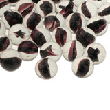 Maxbell 100Pcs 16mm Marbles Ball Glass Beads for Chinese Checkers Game Toy Black
