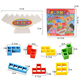 Maxbell Intellectual Tetris Blocks Stacking Balance Board Game Kids Educational Toy