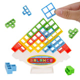 Maxbell Intellectual Tetris Blocks Stacking Balance Board Game Kids Educational Toy