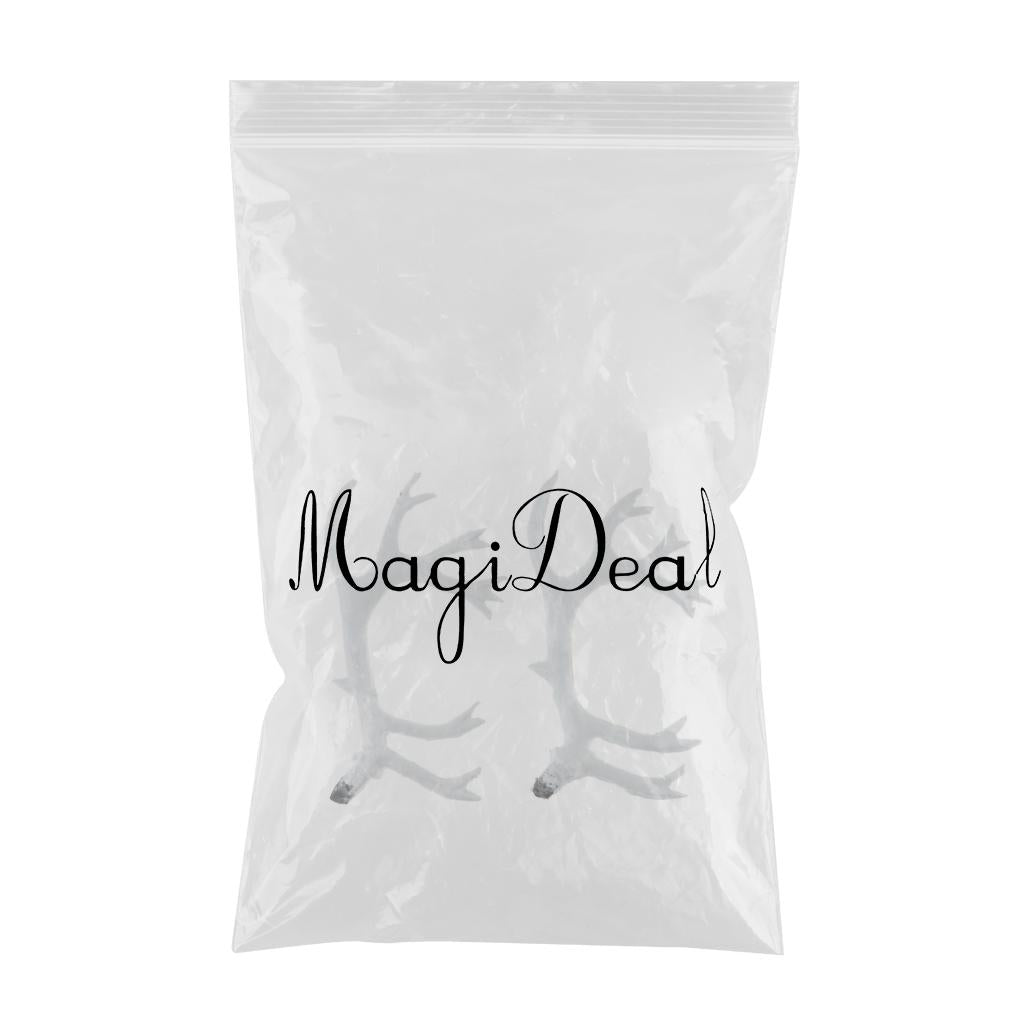 Maxbell Simulation Deer Horns Antlers Costume Accessory for DIY Hair Headband White