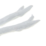 Maxbell Simulation Deer Horns Antlers Costume Accessory for DIY Hair Headband White