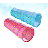Maxbell 1.5M Glowworm Tunnel Toy Play Tent Discovery Tube Gift Kids Game Pink