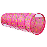 Maxbell 1.5M Glowworm Tunnel Toy Play Tent Discovery Tube Gift Kids Game Pink
