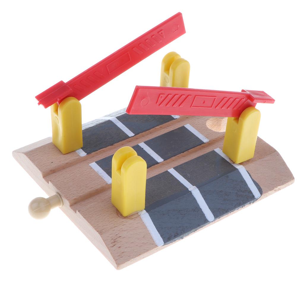 Maxbell Wooden Train Track Toy Compatible Railway Set Educational Gift 12pcs Railway