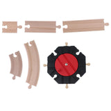 Maxbell Wooden Trains Railway Set Compatible Accessories Big Curved Rail