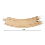 Maxbell Wooden Trains Railway Set Compatible Accessories Big Curved Rail