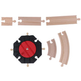 Maxbell Wooden Trains Railway Set Compatible Accessories Big Curved Rail