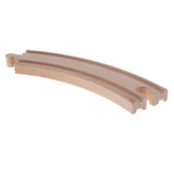 Maxbell Wooden Trains Railway Set Compatible Accessories Big Curved Rail