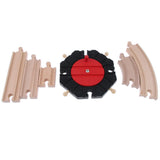 Maxbell Wooden Trains Railway Set Compatible Accessories Big Curved Rail