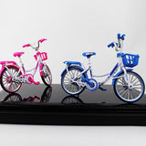 Max 1:10 Scale Alloy Diecast Bike Model Handicraft Bicycle Toy Pink