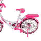 Max 1:10 Scale Alloy Diecast Bike Model Handicraft Bicycle Toy Pink