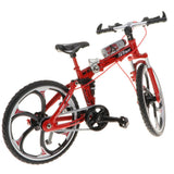 Max 1:10 Scale Alloy Diecast Bike Model Handicraft Bicycle Toy Red Foldable