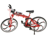 Max 1:10 Scale Alloy Diecast Bike Model Handicraft Bicycle Toy Red Foldable