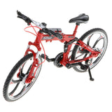 Max 1:10 Scale Alloy Diecast Bike Model Handicraft Bicycle Toy Red Foldable