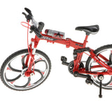 Max 1:10 Scale Alloy Diecast Bike Model Handicraft Bicycle Toy Red Foldable