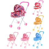 Max Mini Foldable Baby Push Cart Pushchair Stroller Pretend Play Toys Heart