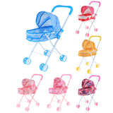 Max Mini Foldable Baby Push Cart Pushchair Stroller Pretend Play Toys Heart