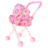 Max Mini Foldable Baby Push Cart Pushchair Stroller Pretend Play Toys Strawberry