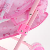 Max Mini Foldable Baby Push Cart Pushchair Stroller Pretend Play Toys Pink