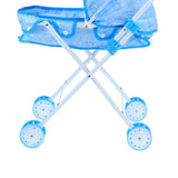 Max Mini Foldable Baby Push Cart Pushchair Stroller Pretend Play Toys Blue