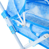 Max Mini Foldable Baby Push Cart Pushchair Stroller Pretend Play Toys Blue