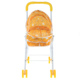 Max Mini Foldable Baby Push Cart Pushchair Stroller Pretend Play Toys Yellow