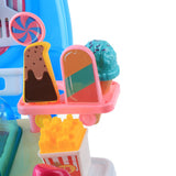 Max Kitchen Role Play Set Pretend Play Toy Kit for Kid with Portable Case Ice Cream Blue