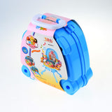 Max Kitchen Role Play Set Pretend Play Toy Kit for Kid with Portable Case Ice Cream Blue