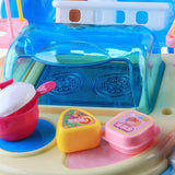 Max Kitchen Role Play Set Pretend Play Toy Kit for Kid with Portable Case Ice Cream Blue