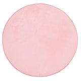 Maxbell 1.2M Soft Coral Fleece Kid Tent Carpet Rug Pad Bedroom Cushion Mat Pink