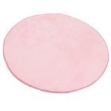 Maxbell 1.2M Soft Coral Fleece Kid Tent Carpet Rug Pad Bedroom Cushion Mat Pink