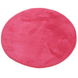 Maxbell 1.2M Soft Coral Fleece Kid Tent Carpet Rug Pad Bedroom Cushion Mat Rose Red