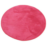 Maxbell 1.2M Soft Coral Fleece Kid Tent Carpet Rug Pad Bedroom Cushion Mat Rose Red