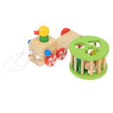 Maxbell Wooden Pull Toy Push and Pull Duck Pull Along Walking Toy for Baby Toddler