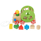 Maxbell Wooden Pull Toy Push and Pull Duck Pull Along Walking Toy for Baby Toddler